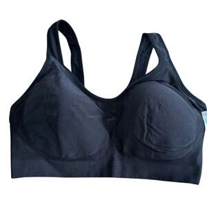 Shapermint TRUEKIND Daily Comfort Wirefree Shaper Bra Black NWT Large